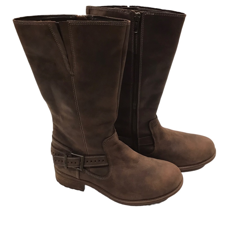 Ugg Langton Chocolate Suede Zip Boot. Size 8.5